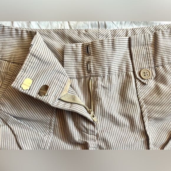 Studio Y Women's Tan Striped Shorts Size 7/8 - Picture 5 of 9